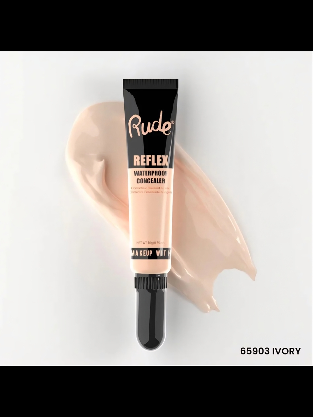 Rude Reflex Waterproof Concealer 03 Ivory NIB Full Coverage Vegan Clean Beauty